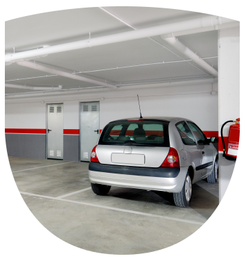 Walls, floors, and ramps in parking garages